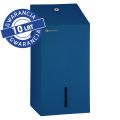 Pojemnik na papier toaletowy w listkach MERIDA STELLA BLUE LINE, pojemność do 450 szt., niebieski